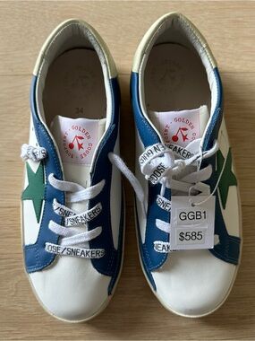 GOLDEN GOOSE - BOYS SNEAKERS - SIZE 34 - NORTHERN BLUE